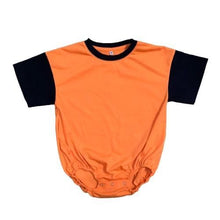 Load image into Gallery viewer, Black sleeve orange body ROMPER
