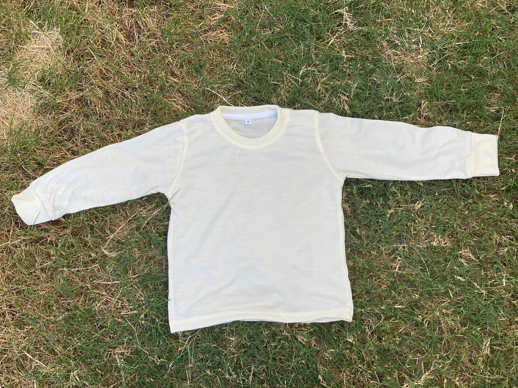 YOUTH 100% polyester colored LONG SLEEVE tee