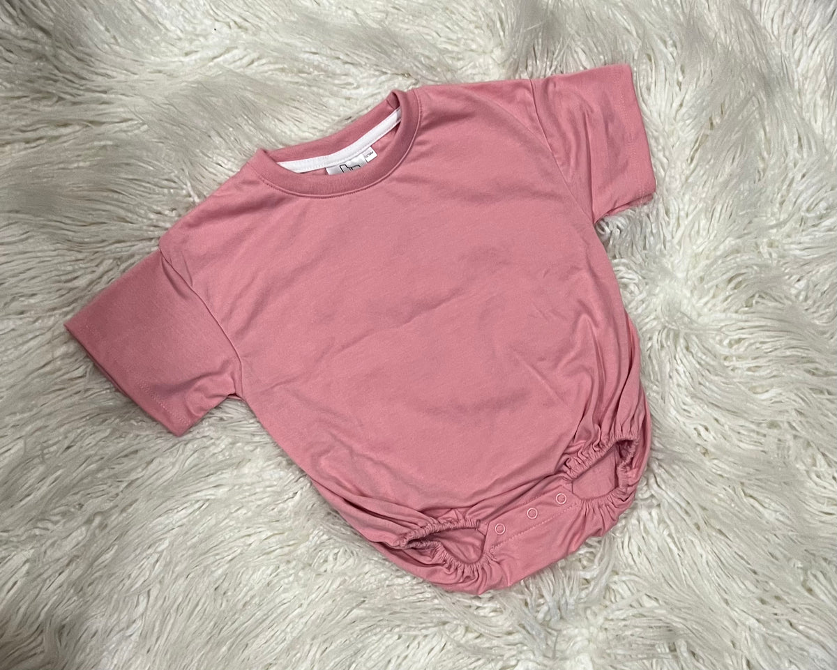 Short sleeve baggy romper LR Blanks